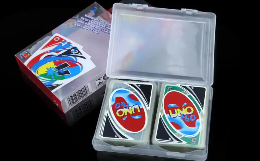 TUMAMA UNO H2O Cardst Waterproof Plastic Cards for Adults - 110 Cards with Case  (Multicolor)