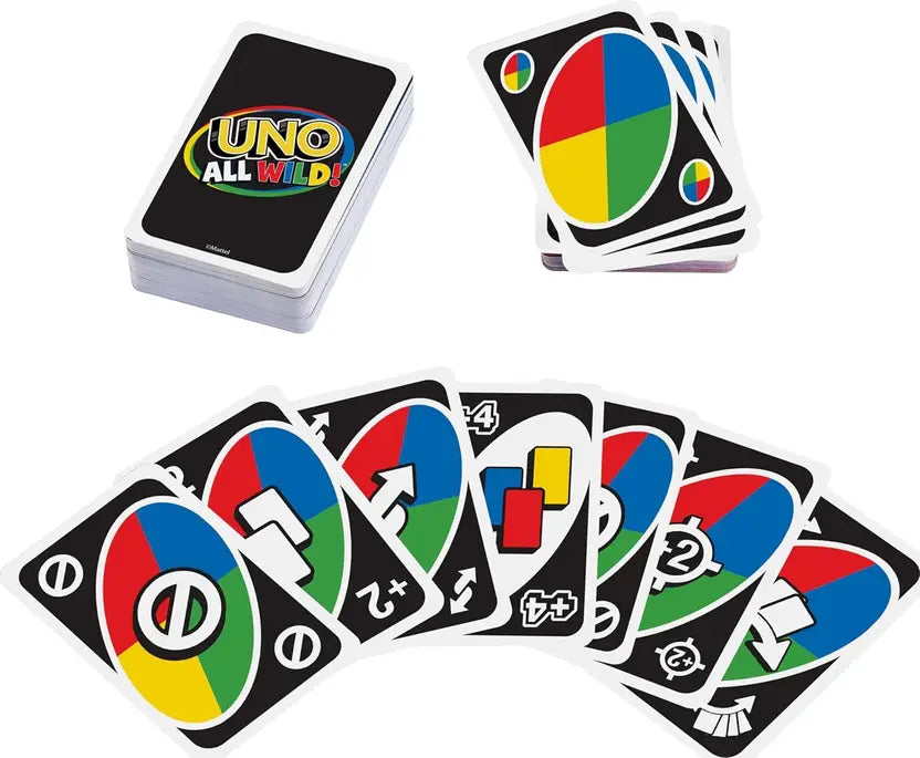 SALPITOYS UNO All Wild Card Game Cards, Gift for Kid, Family & Adult (Multicolor)