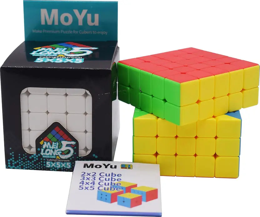 SALPITOYS MoYu MFJS Meilong Cubing Classroom 5X5 Cube Stickerless  (1 Pieces)