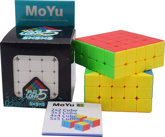 SALPITOYS MoYu MFJS Meilong Cubing Classroom 5X5 Cube Stickerless  (1 Pieces)