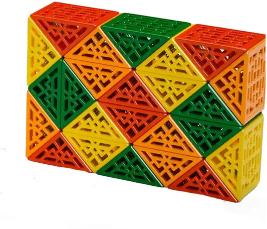 SALPITOYS QiYi Geometric Magic Snake Cube Twisty Puzzle Toys, 24 Blocks,  (1 Pieces)