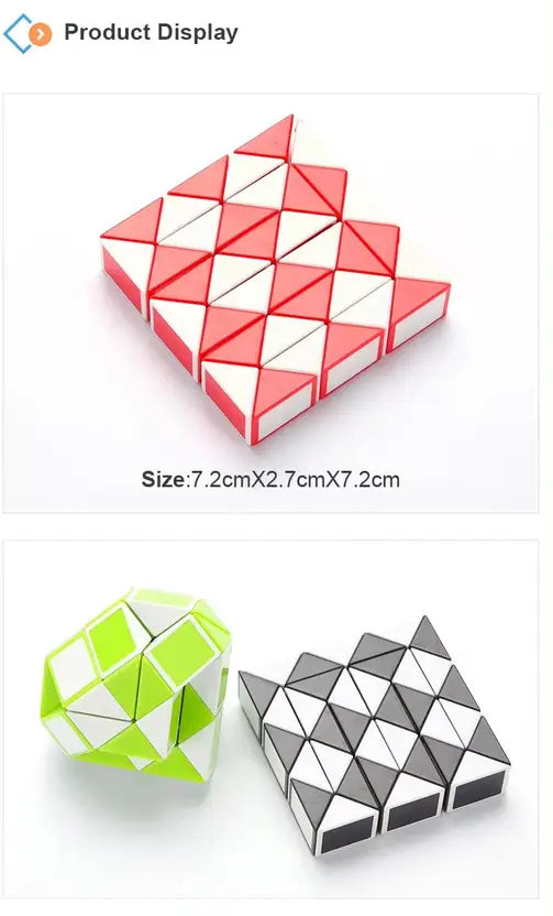 SALPITOYS QiYI Magic Snake Cube Twisty Puzzle Toy, 24 Blocks, 3D Cube Puzzle Box  (1 Pieces)