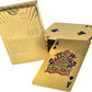 SALPITOYS UNIQUE GOLD GOOD QUALITY WATERPROOF POKER PLAYING CARDS  (Gold)