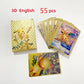 SALPITOYS 55 PCS Pokemon Cards New Look 3D View Playing Card For Kid's with album  (Multicolor)