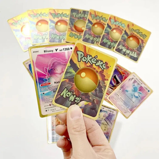 SALPITOYS 55 PCS Pokemon Cards New Look 3D View Playing Card For Kid's with album  (Multicolor)
