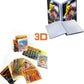 SALPITOYS 55 PCS Pokemon Cards New Look 3D View Playing Card For Kid's with album  (Multicolor)
