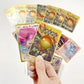 SALPITOYS 55 PCS Pokemon Cards New Look 3D View Playing Card For Kid's VMAX EX  (MULTI COLORS)