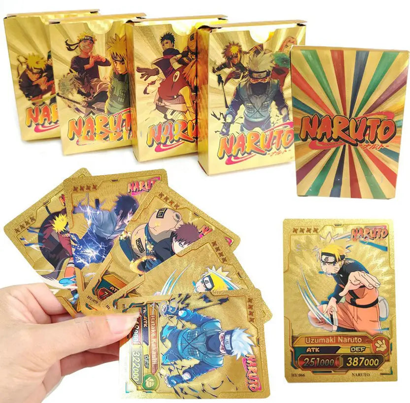 SALPITOYS Anime Naruto Foil 55 Cards  (Gold)