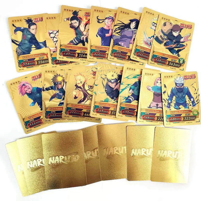 SALPITOYS Anime Naruto Foil 55 Cards  (Gold)