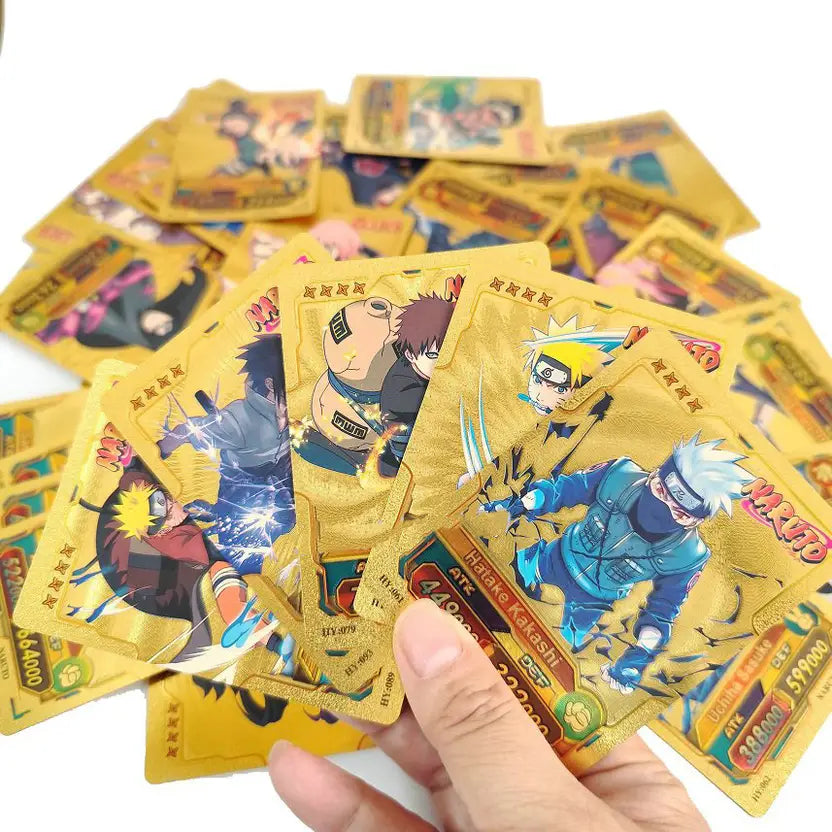 SALPITOYS Anime Naruto Foil 55 Cards  (Gold)