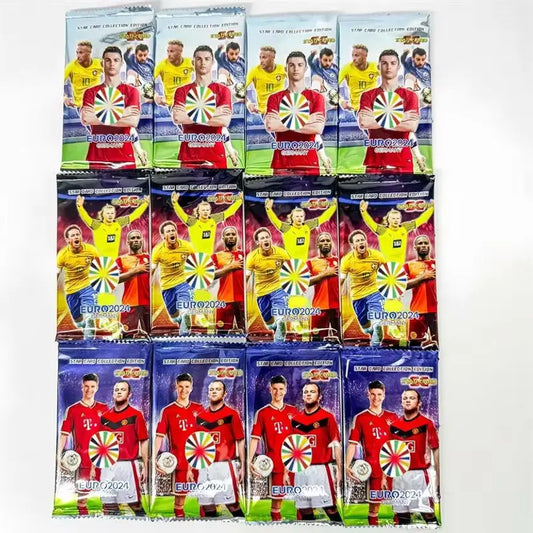 SALPITOYS FOOTBALL Euro Soccer Cards - 288 Unique Soccer Player Cards -36 Pack.  (MULTI COLORS)