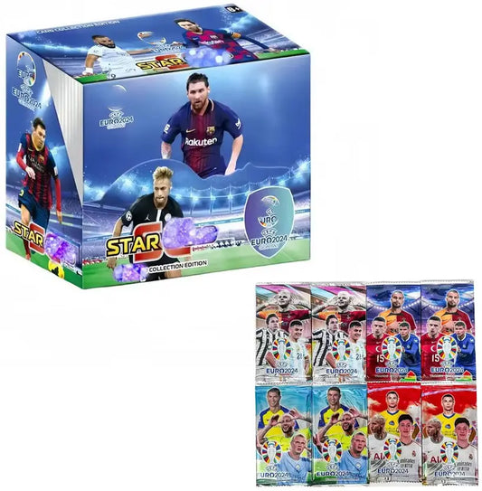 SALPITOYS FOOTBALL Euro Soccer Cards - 288 Unique Soccer Player Cards -36 Pack.  (MULTI COLORS)
