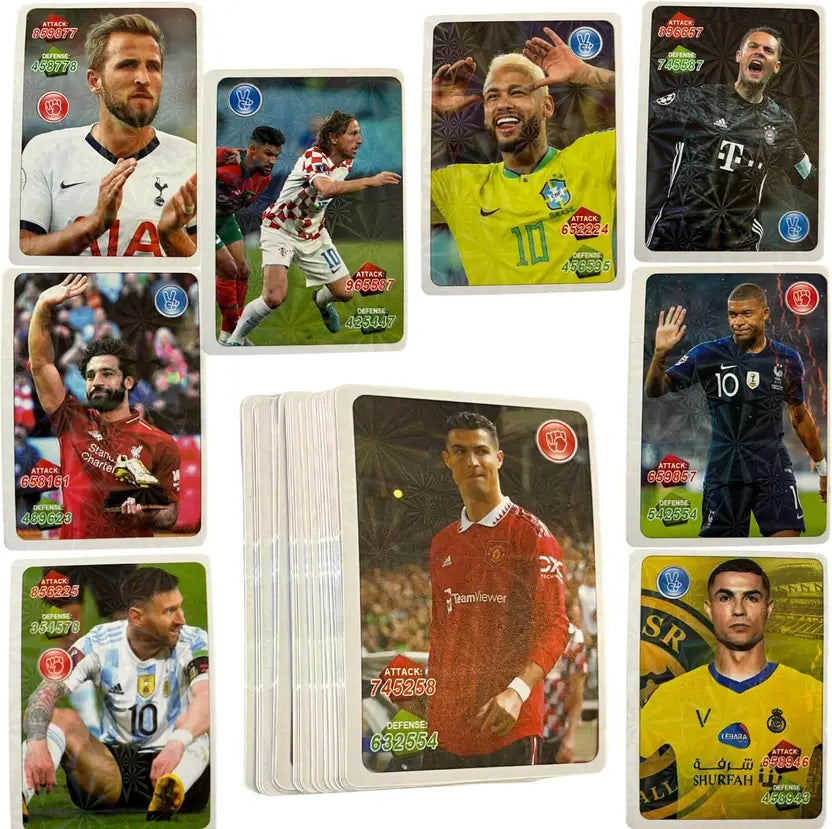 SALPITOYS FOOTBALL Euro Soccer Cards - 48 Unique Soccer Player Cards -6 Pack.  (MULTI COLORS)