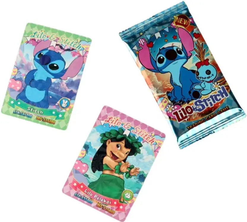 SALPITOYS LILO & Stitch Baby Collection 50 Card Shiny Stitch Cute Cards Gam Anime  (Multicolor)