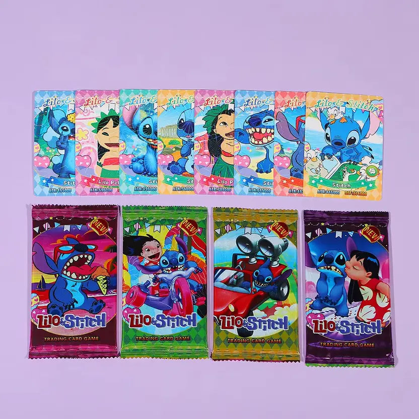 SALPITOYS LILO & Stitch Baby Collection 50 Card Shiny Stitch Cute Cards Gam Anime  (Multicolor)
