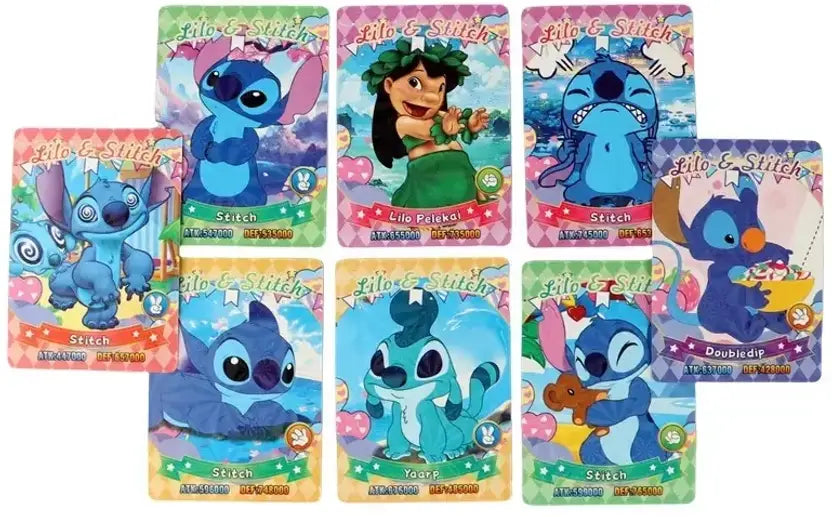 SALPITOYS LILO & Stitch Baby Collection 50 Card Shiny Stitch Cute Cards Gam Anime  (Multicolor)