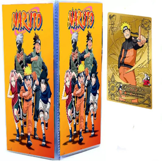 SALPITOYS NARUTO Empty Card Binder 4 Pocket Card Binder with 26 Pages ( 104 Pocket Album)  (Multicolor)