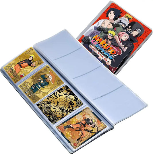 SALPITOYS NARUTO Empty Card Binder 4 Pocket Card Binder with 26 Pages ( 104 Pocket Album)  (Multicolor)