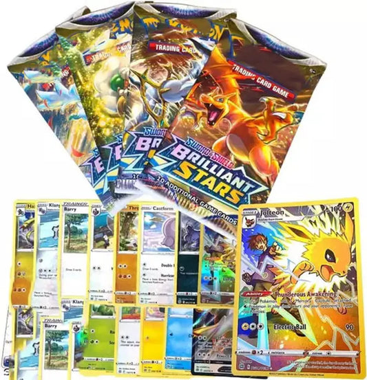 SALPITOYS Poke-mon Sword & Shield Brillaint Star Booster Display Box 36 Packs 360 cards  (MULTI COLORS)