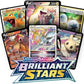 SALPITOYS Poke-mon Sword & Shield Brillaint Star Booster Display Box 36 Packs 360 cards  (MULTI COLORS)