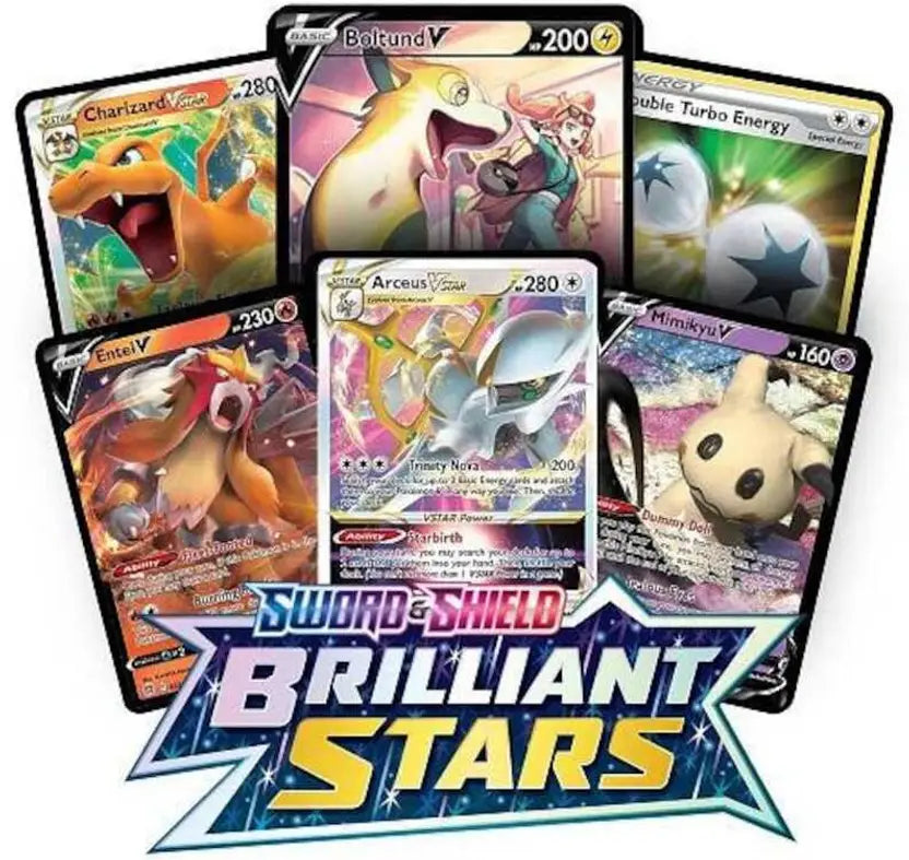 SALPITOYS Poke-mon Sword & Shield Brillaint Star Booster Display Box 36 Packs 360 cards  (MULTI COLORS)