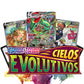 SALPITOYS POKEMON NEW SERIES cielos evolutivos- Sword and Shield TIN Box 42 CARDS  (MULTI COLORS)