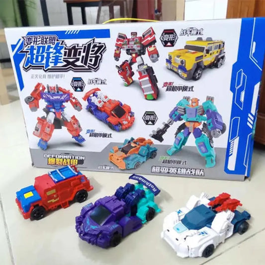 SALPITOYS Transformer Cars, Set of 3, ABS Plastic, Optimus Prime Action Figures  (Multicolor)