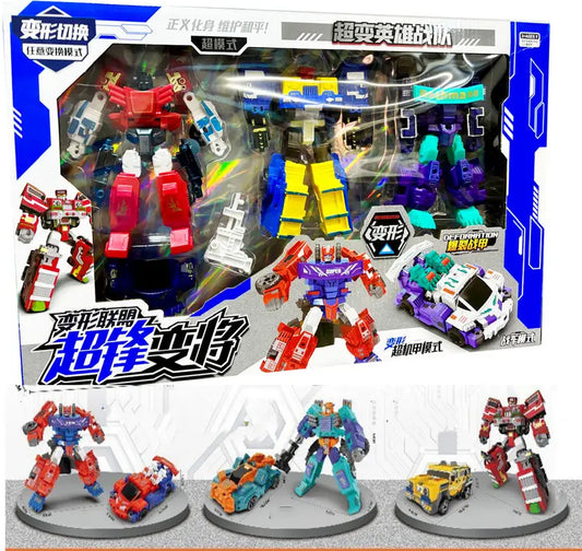 SALPITOYS Transformer Cars, Set of 3, ABS Plastic, Optimus Prime Action Figures  (Multicolor)