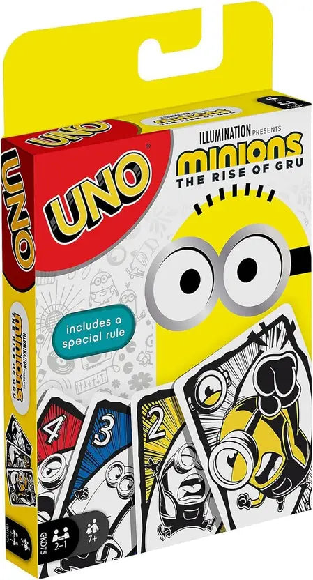 SALPITOYS UNO Featuring Illumination’s Minions: The Rise of Gru, 12 Cards,  (MULTI COLORS)