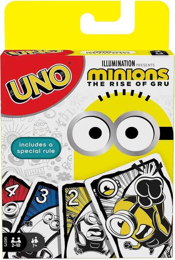 SALPITOYS UNO Featuring Illumination’s Minions: The Rise of Gru, 12 Cards,  (MULTI COLORS)