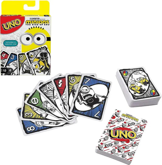 SALPITOYS UNO Featuring Illumination’s Minions: The Rise of Gru, 12 Cards,  (MULTI COLORS)