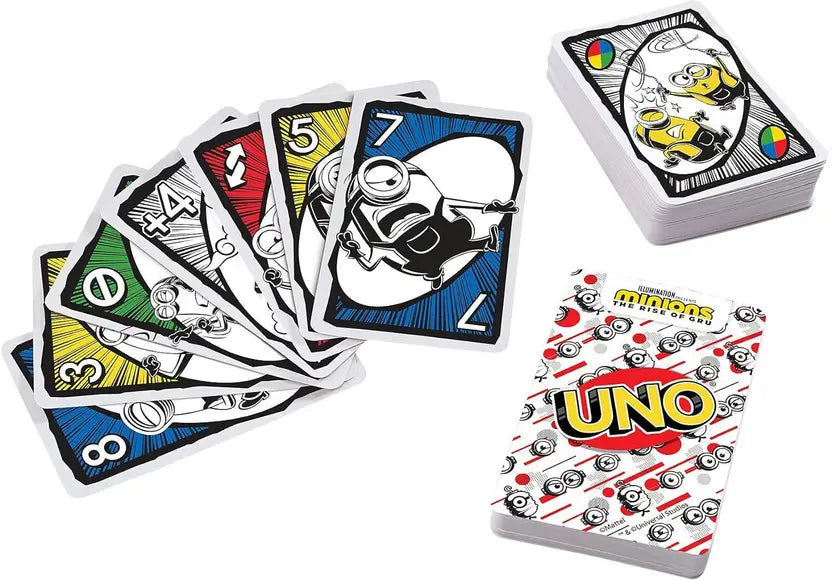 SALPITOYS UNO Featuring Illumination’s Minions: The Rise of Gru, 12 Cards,  (MULTI COLORS)