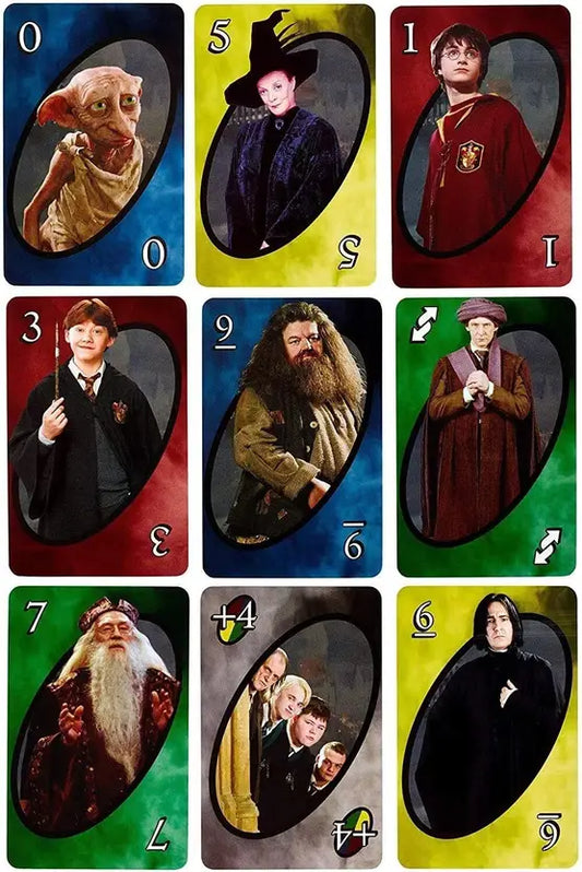SALPITOYS Uno Harry Potter Fun Family Card Game Bundle with Mr Dice Drawstring Bag  (MULTI COLORS)