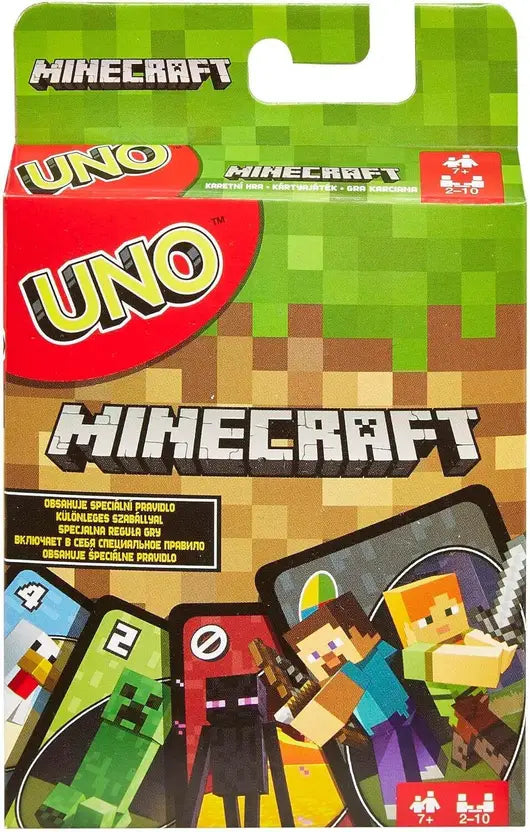 SALPITOYS UNO Minecraft Card Game Videogame-Themed Collectors Deck 112 Cards  (MULTI COLORS)