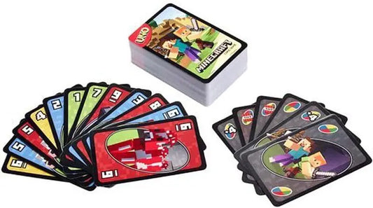 SALPITOYS UNO Minecraft Card Game Videogame-Themed Collectors Deck 112 Cards  (MULTI COLORS)