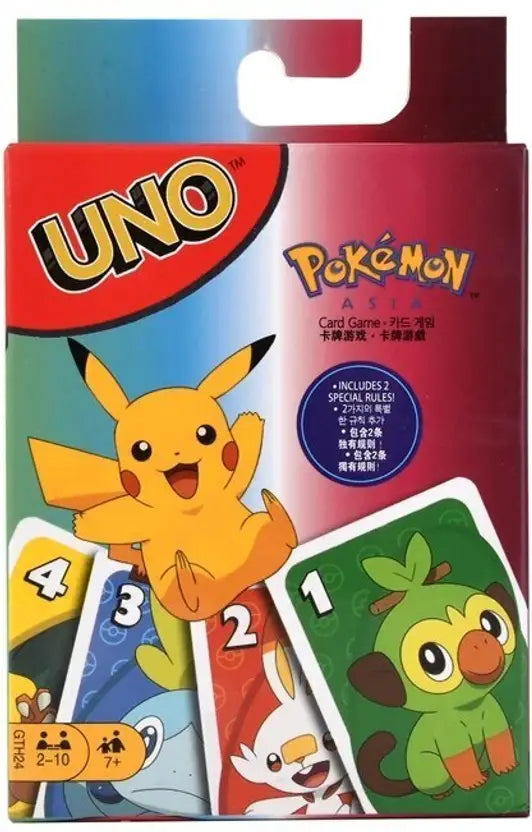 SALPITOYS UNO POKE-MON Pikachu Card Game Family Entertainment Gift  (MULTI COLORS)