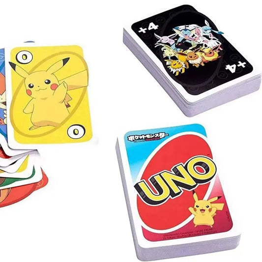 SALPITOYS UNO POKE-MON Pikachu Card Game Family Entertainment Gift  (MULTI COLORS)