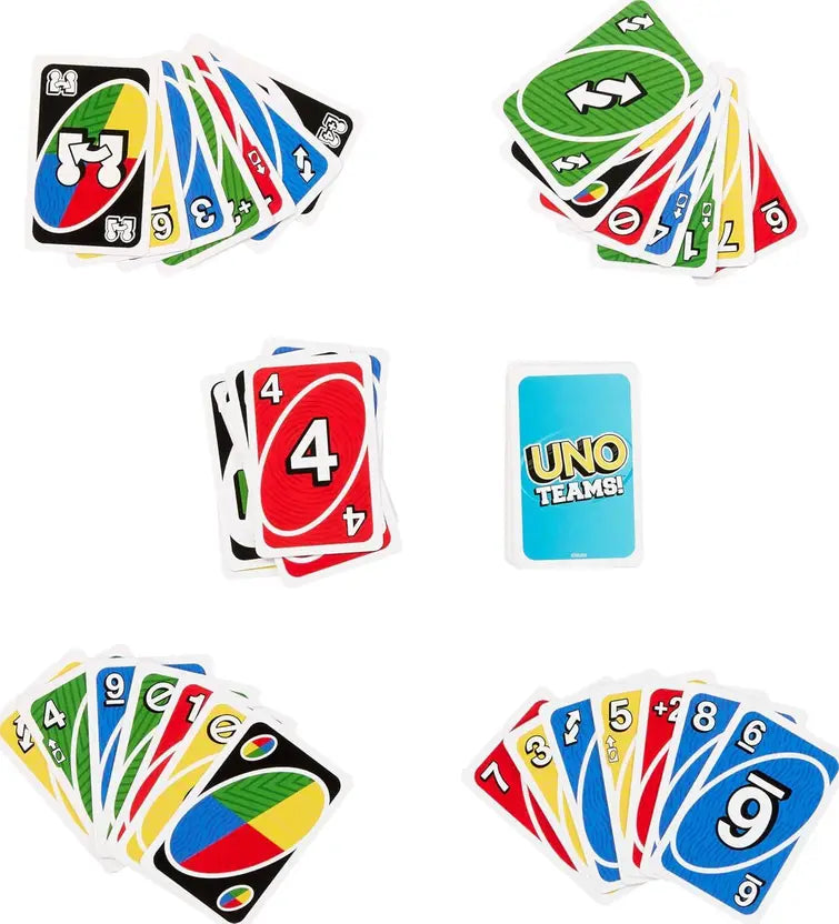 SALPITOYS UNO Teams Card Game for Kids, Adults & Family N with Special Rules  (Multicolor)
