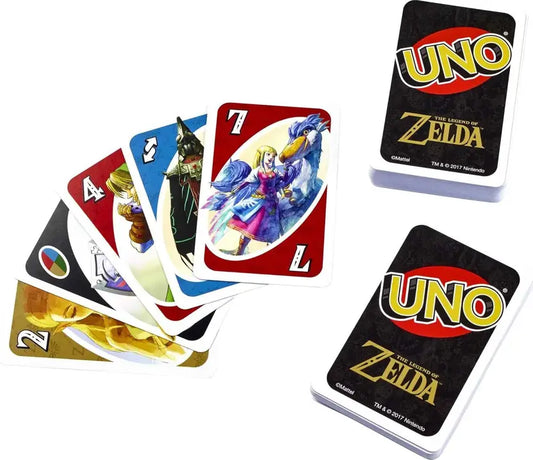 SALPITOYS UNO The Legend of Zelda Card Game for Family Night with Themed Graphics  (Multicolor)