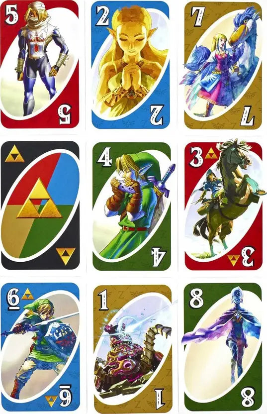 SALPITOYS UNO The Legend of Zelda Card Game for Family Night with Themed Graphics  (Multicolor)