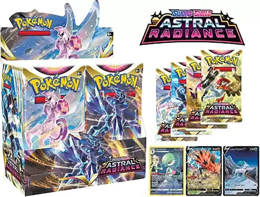 TOYTAL Poke-Moon Sword and Shield Shield—Astral Booster 36 Packs (PK8+1)  (Multicolor)