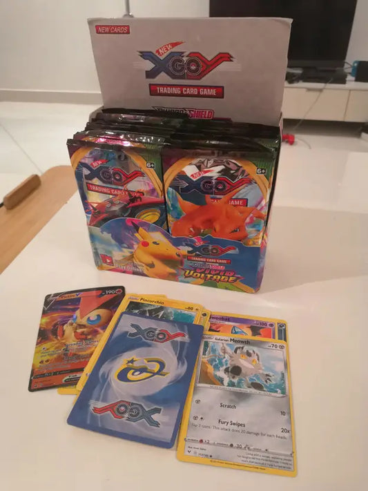 TOYTAL 36 Packs pokemon sword and shieldVivid Voltage New XY GO Playing Cards Game  (MULTICOLORS)