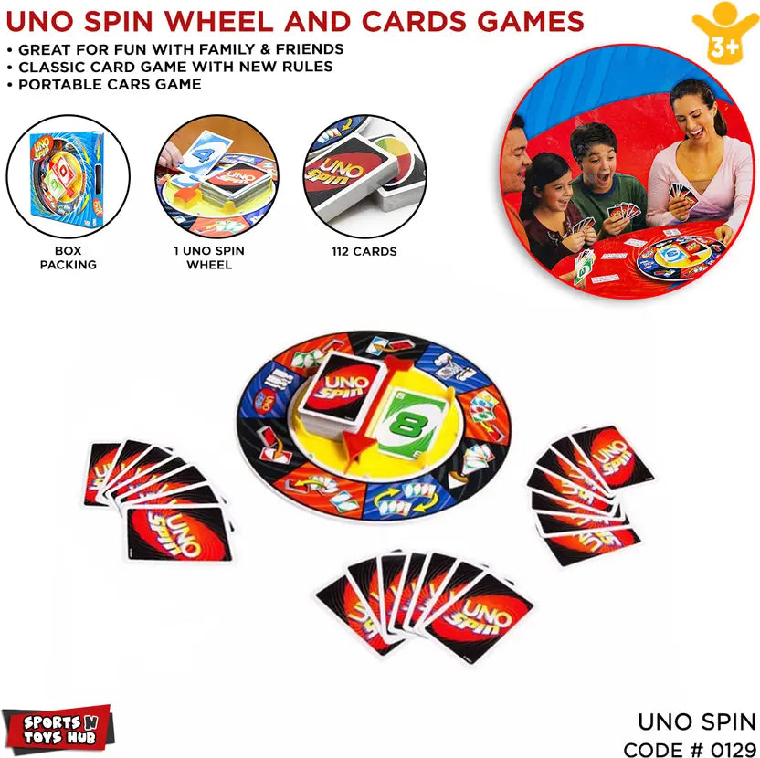 SALPITOYS Games UNO: Spin Party & Fun Board Game