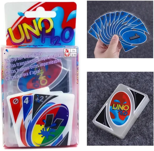 TUMAMA UNO H2O Cardst Waterproof Plastic Cards for Adults - 110 Cards with Case  (Multicolor)