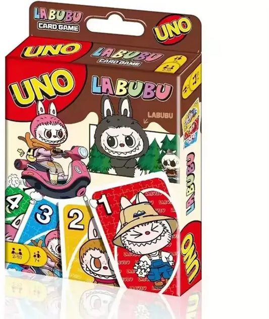 SALPITOYS UNO New Labubu Card Game Pop Mart Special Rules Playing Fun  (Multicolor)
