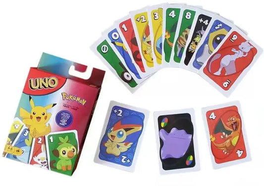 TUMAMA UNO POKE-MON Pikachu Card Game Family Entertainment Gift  (Multicolor)