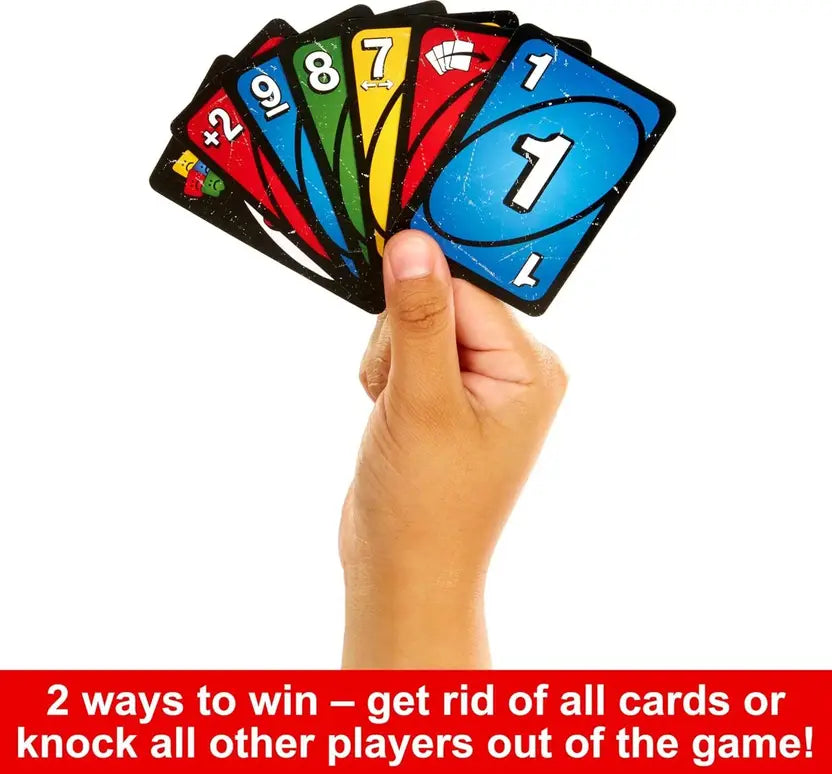 SALPITOYS UNO Show ‘em No Mercy Card Game in Storage & Travel Tin for Kids, Adults  (Multicolor)
