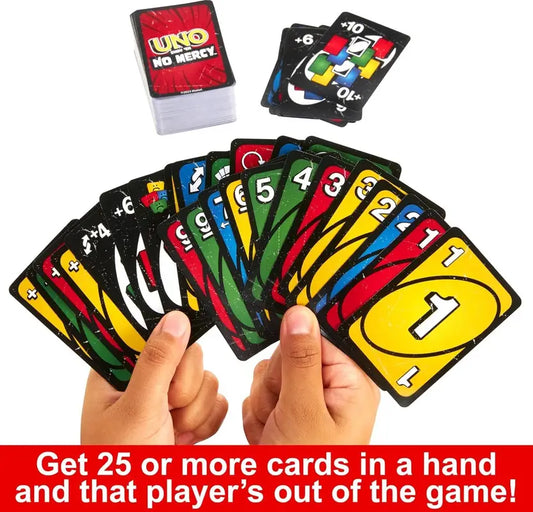 SALPITOYS UNO Show ‘em No Mercy Card Game in Storage & Travel Tin for Kids, Adults  (Multicolor)