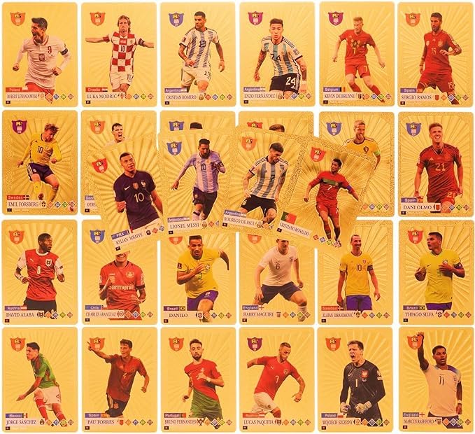 World Football 55 Gold Playing Cards