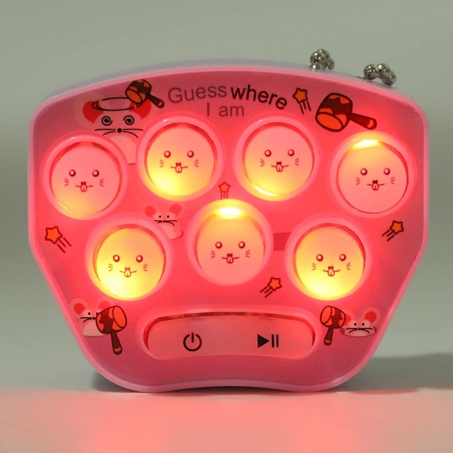 Mini Whack-A-Mole Game Keychain